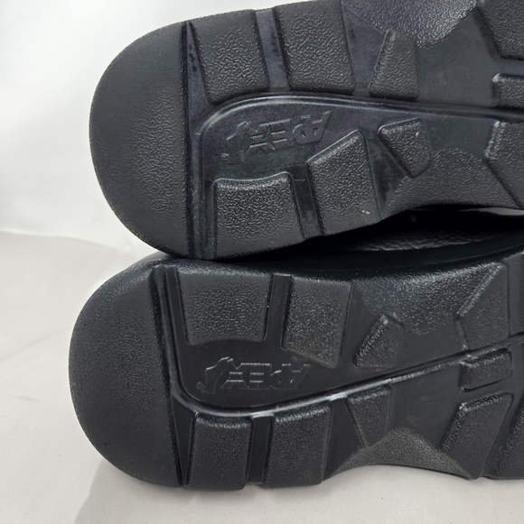 Apex Mens Sz 10M Ariya Moc Toe Dress Shoes Black Textured Leather Comfort main image 7